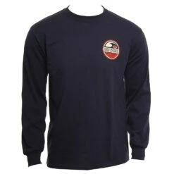 Circle Wave Navy Blue Long Sleeve