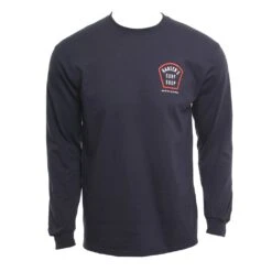 Coffin LS In Navy Blue Shirt