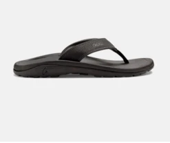 OluKai Ohana In Blac Sandals