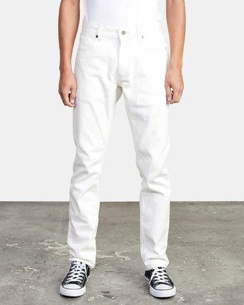 RVCA Denim Daggers In White