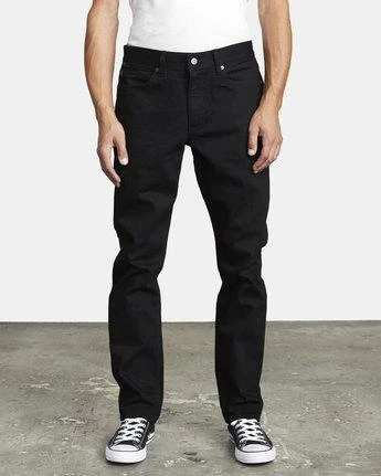 RVCA Denim Rockers Skinny Fit In Black