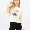 Rip Curl Ultimate Wave Crop Long Sleeve In White Shirt