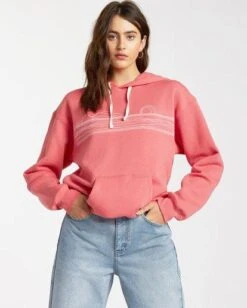 Billabong Coastal View In Red Sweatshirt