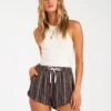 Billabong Road Trippin Yarn Dye In Black Shorts