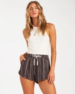 Billabong Road Trippin Yarn Dye In Black Shorts