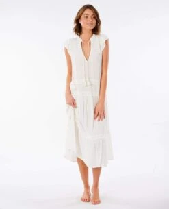 Rip Curl Layla Maxi In White Dress