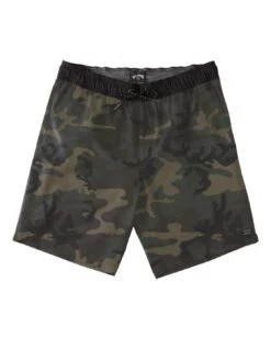 Billabong Crossfire Elastic In Military Camo (Mcm) Shorts