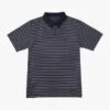 RVCA Cassady Stripe Polo In Navy Blue Marine (Myv)