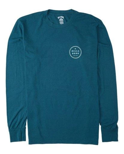 Billabong Rotor LS In Teal Shirt