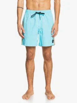 Quiksilver Beach Please 17" Volleys In Blue Boardshort