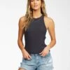 Billabong Tomboy In Black Tank Top