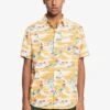 Quiksilver Island Hopper In Orange Woven Shirt