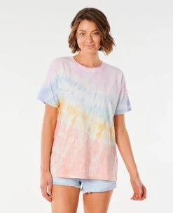 Rip Curl Wipeout Oversize Tee Shirt In Multico