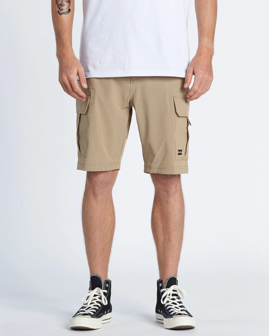 Billabong Combat Bottle Opener Submersible In Gravel Heather Shorts