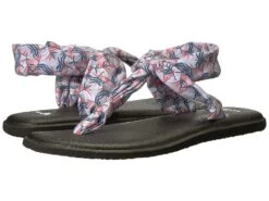 Sanuk Yoga Sling Ella Prints (grey Paradise Palms)