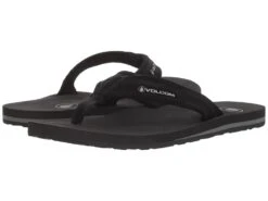 Volcom Driftin Leather Sandal (black)