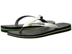 Havaianas Brazil Mix Flip Flops (black/white)