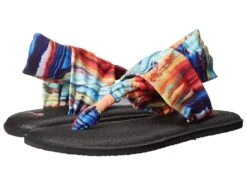 Sanuk Yoga Sling 2 Prints (coral/multi Marble)